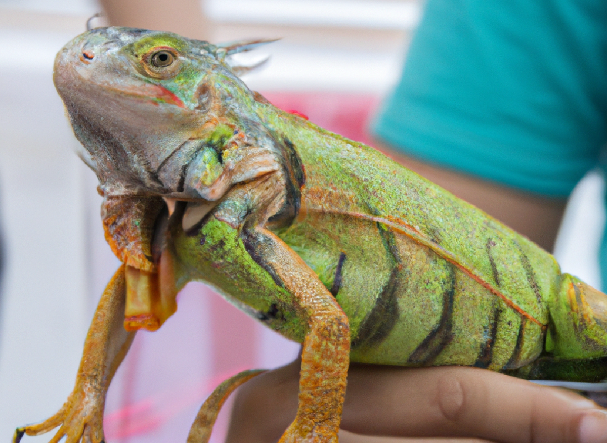 come tenere un iguana in casa