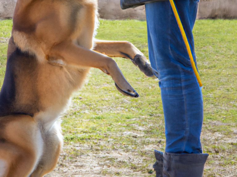 come insegnare al cane a non saltare addosso