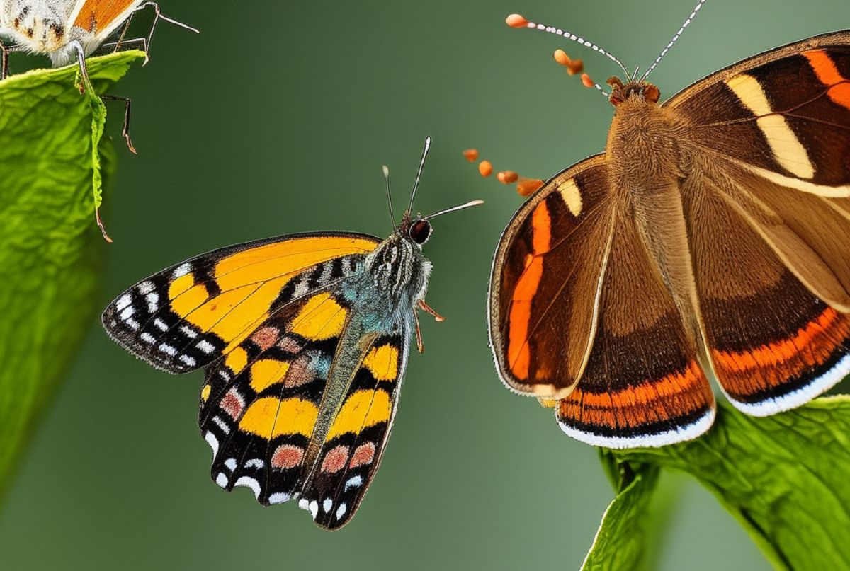 Qual è la differenza tra farfalle e falene