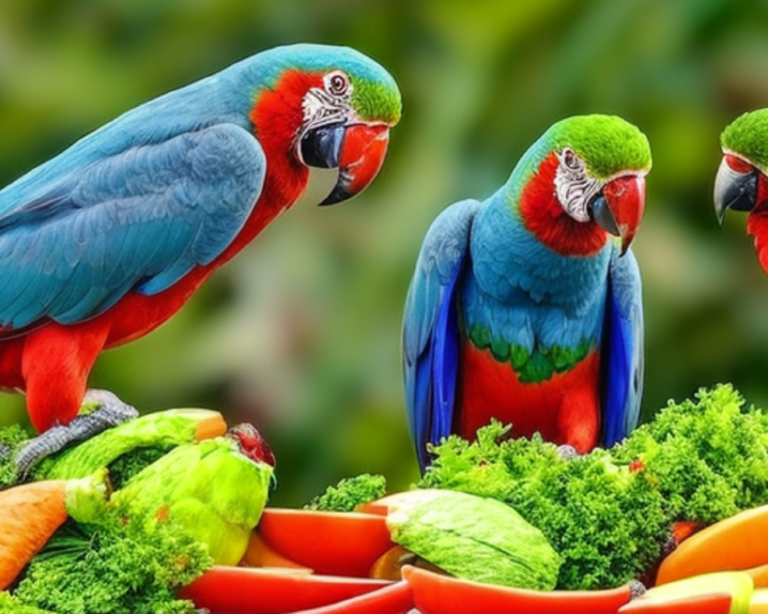 Le verdure più adatte per i pappagalli