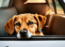 Si può tenere il cane sul sedile anteriore dell'auto