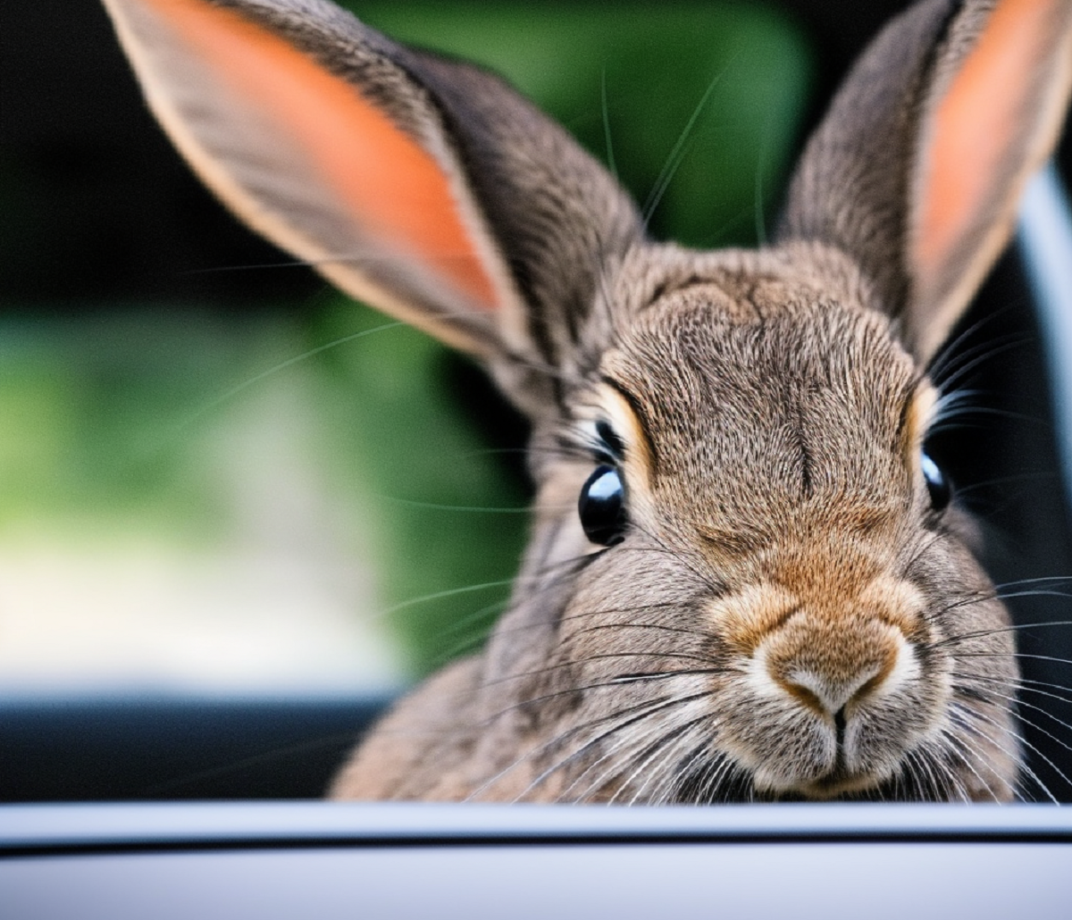 I conigli soffrono il mal d'auto
