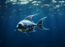 Il pesce rondine ha grandi pinne pettorali