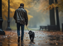 come proteggere il cane dalla pioggia durante la passeggiata