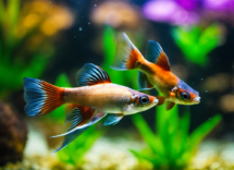 i pesci guppy sono degli instancabili amanti