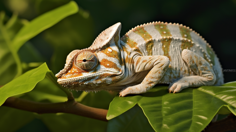 contentcreativestudio a chameleon camouflaging itself on a leaf efbd06ec 64c0 4cf6 8f9e 2ce38a101fae