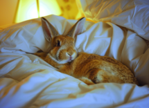 Dormire con il coniglio nel letto: giusto o sbagliato?