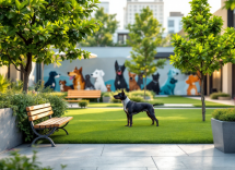 Design architettonico per cani in un ambiente moderno