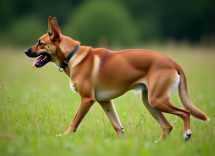 Immagine della colonna vertebrale di un cane sano