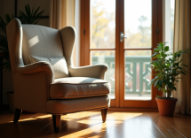 Famiglia felice con un cane adottato