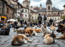 Rito di benedizione degli animali in un contesto spirituale