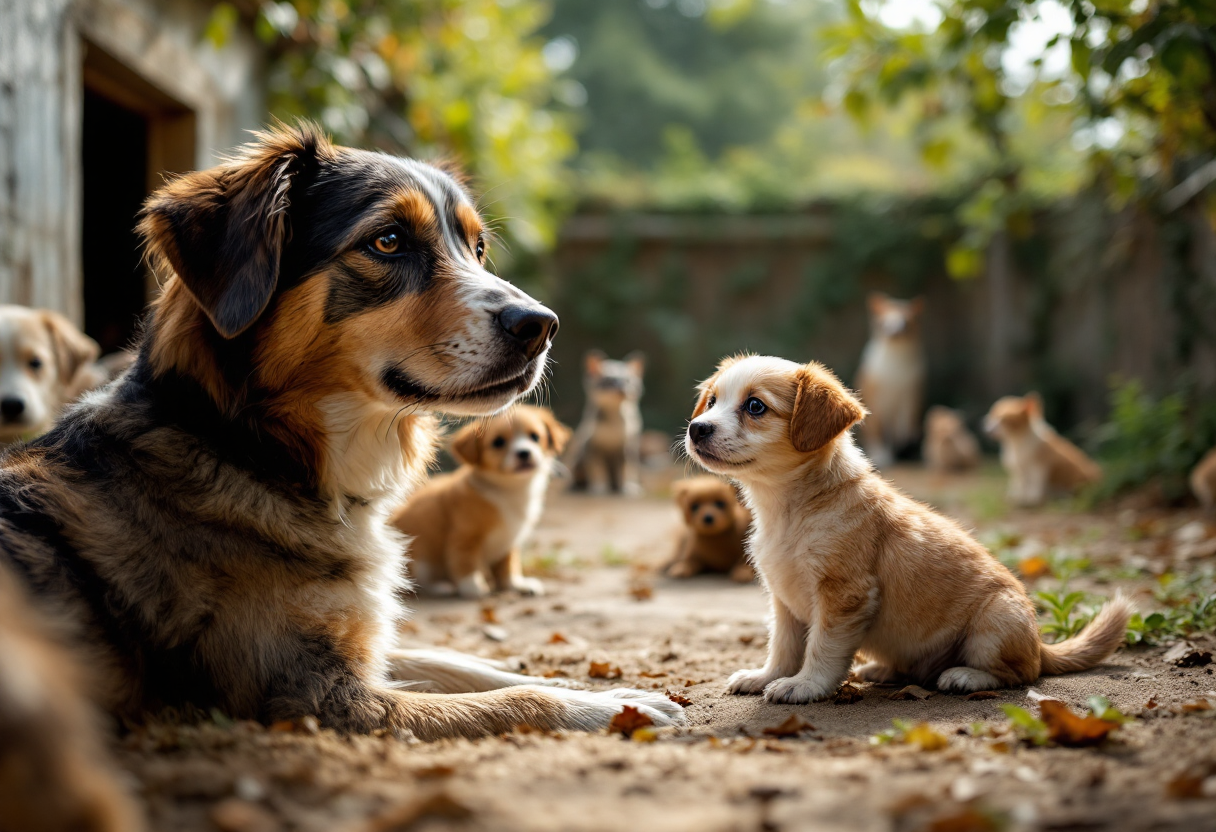 Immagine che promuove l'adozione consapevole di animali