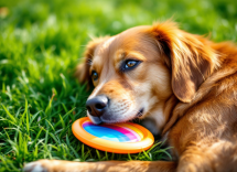 Cane con epilessia che mangia cibo specifico per la dieta