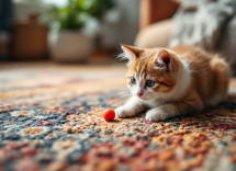 Gatto che impara nuove tecniche di addestramento