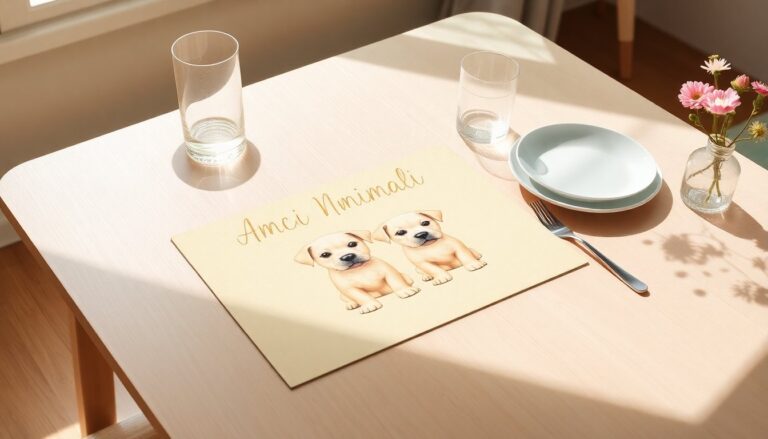 tovaglietta in vinile amici animali stile e praticita per la tua tavola con design unico 1763546640